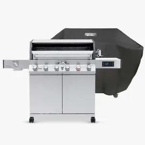 Monument Grill Denali e605 - Sleek Design for Outdoor Cooking, Compact & Easy Maintenance, Versatile for Various Dishes