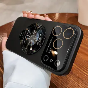 Magnetic Stand Hollow Large Window Quick Change 17 Series, Compatible with iPhone 17 16 15 14 3 12 Pro Max Plus Air, Magsafe Wireless Charging Case