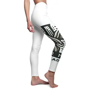 Women's Casual Printed Leggings, Soft and Comfortable Polyester and Spandex Material - Fit