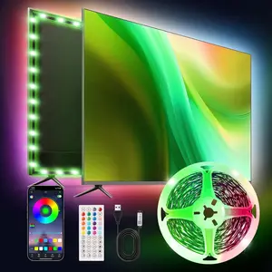 LED Lights for TV,6.56ft Music Sync RGB Backlight with Remote & App Control, USB Powered for 32-40 Inch TVs, Gaming Monitors, PC, Bedroom
