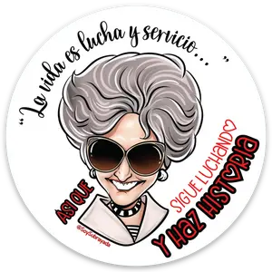 Sticker - Doña Fela - La vida es lucha
