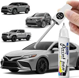 1J9 Celestial Silver Metallic Touch Up Paint Compatible with Toyota, DIY Car Paint Scratch Repair, Quick & Easy Fix Automotive Scratch Repair for Camry/Highlander/Avalon/Tacoma/Tundra