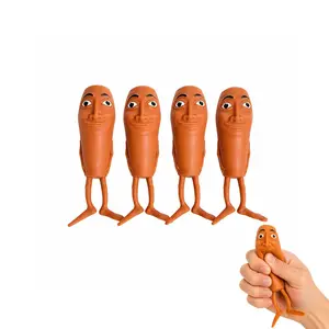 2-Style Tung Sahur Squishy Fidget Meme Figure - Dumpling Squishy, Stress Relief Sculptures, Silly Fun Toy, Cute Squeeze Gift for Kids
