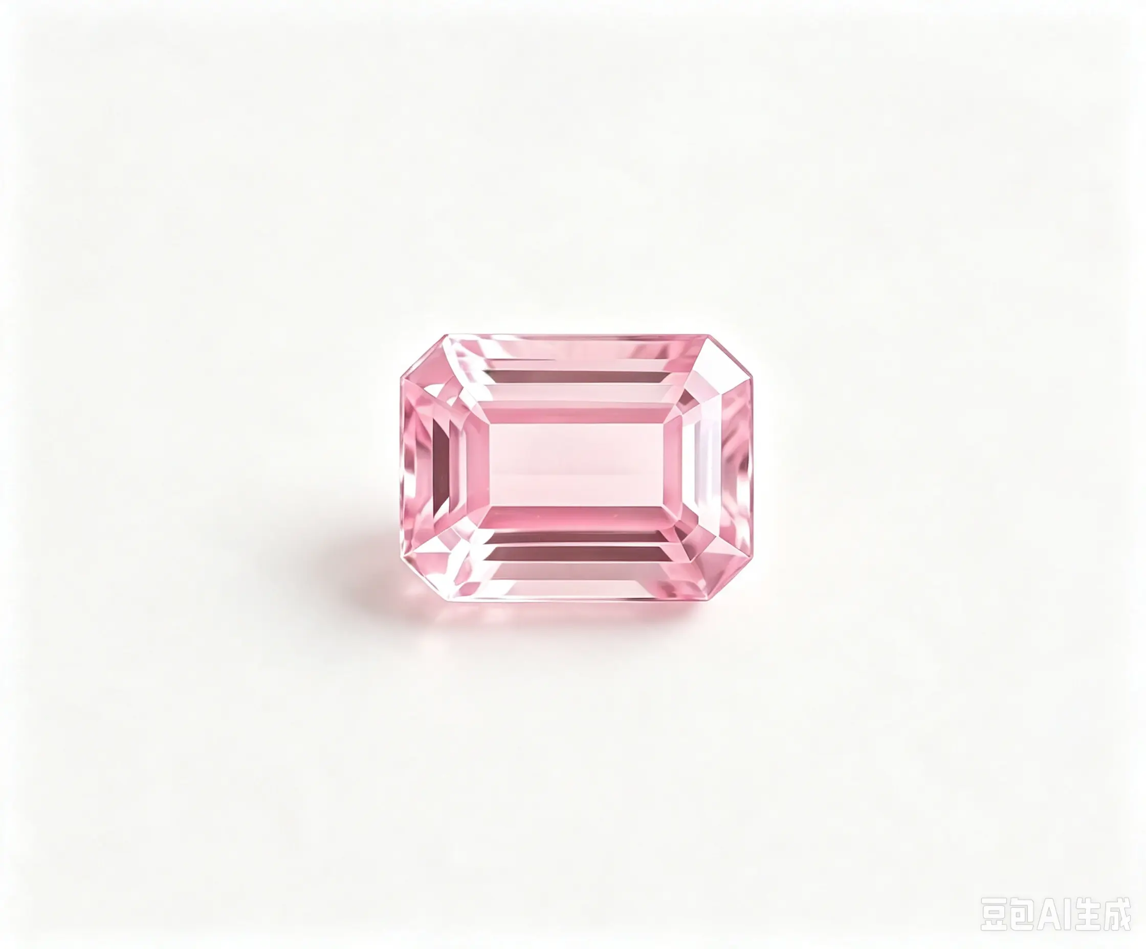 Lab-Grown Emerald Cut Pink Sapphire With AGL Certificate