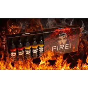 Dynamic Platinum Fire 1oz 5 Bottle Color Set