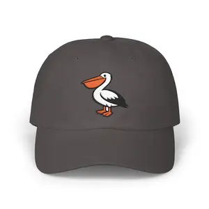 Pelican Beach Dad Cap | Embroidered Coastal Bird Baseball Hat