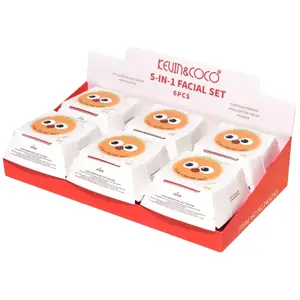 Set Facial 5 en 1 Kevin & Coco - Venta al por Mayor Display 6 Unidades (KC245253)