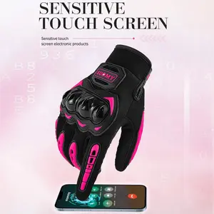 Women Pink Motorcycle Gloves Summer Lady Motocross Breathable Racing Gloves Motorbike Bicycle Cycling Riding Glove for Men