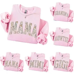Custom Mama Heart Sweatshirt | Personalized Family Gift | Mother's Day Gift | Floral Grandma, Mama, Nana, Auntie, Mimi, Gigi, Mamaw, Grammy Shirt