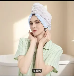 1 piece set 50×70cm women's wide-tail design, autumn and winter extra-large and extra-thick hair drying cap, super absorbent and quick-dry hair towel, suitable for home and travel, for drying curly hair, long hair, and thick hair 19.69in*27.56in