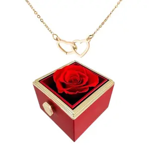 ETERNALLY PRESERVED ROTATING ROSE BOX Rose Rose Rose Rose