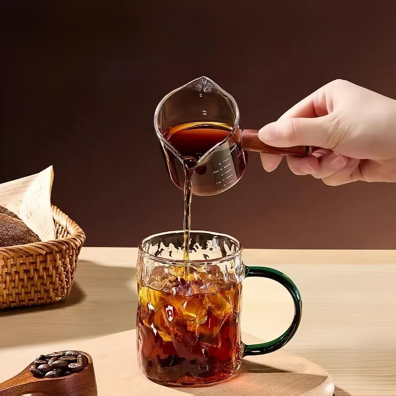 2pcs 10oz Glass Cups with Handle Water Latte Cappuccino Juice Drinking Water Reusable High Borosilicate Glass Modern Tumbler