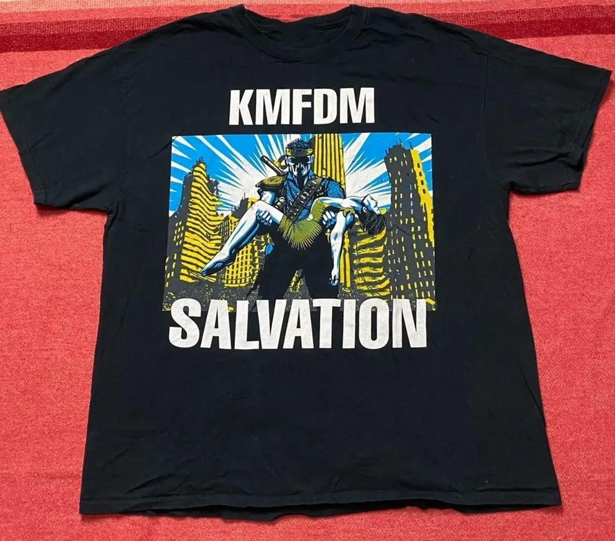 Vintage KMFDM Salvation Tour Cotton Black All Size Unisex Shirt BT804 M