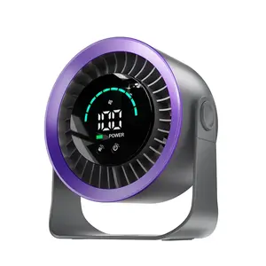 Rechargeable USB Desk Fan for Daily Use, Quiet Personal Desktop Cooling Fans with 100 Speeds, 360° Rotation, Wall Mounted Design Small Portable Table Fan with LED Display,for Home Office Bedroom