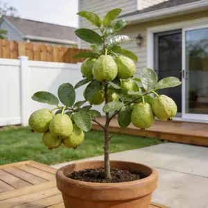Heirloom  Non-GMO Guava sapling for Potted Plants Greenhouses & Outdoor Gardens Easy to Cultivate Fruit saplings Ideal for Gardening Enthusiasts