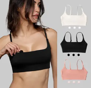 Crystal Gild Crystalette Bra with 3 Crystal Stones, Hidden Crystal Pockets for Spiritual and Physical Support, Comfortable All-Day Wear Bralette