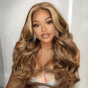 Beluck Hair 13x6 Glueless Wig With Draw-strings Pre Everything Ear to Ear HD Lace Skin Melted Brazilian Loose Body Human Hair Wigs Glueless Ready to Wear Wigs For Women
