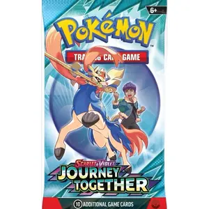 Pokémon Journey Together Booster Pack - 10 Additional Game Cards for Trading Card Game