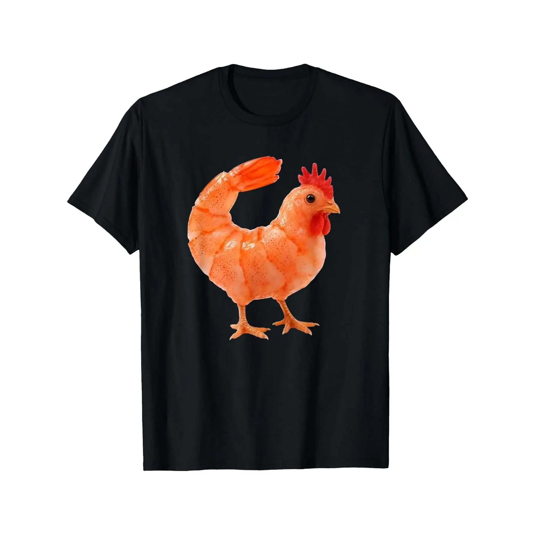 Gen Z Meme Chicken Shrimp T-Shirt Cotton Cotton Clothing