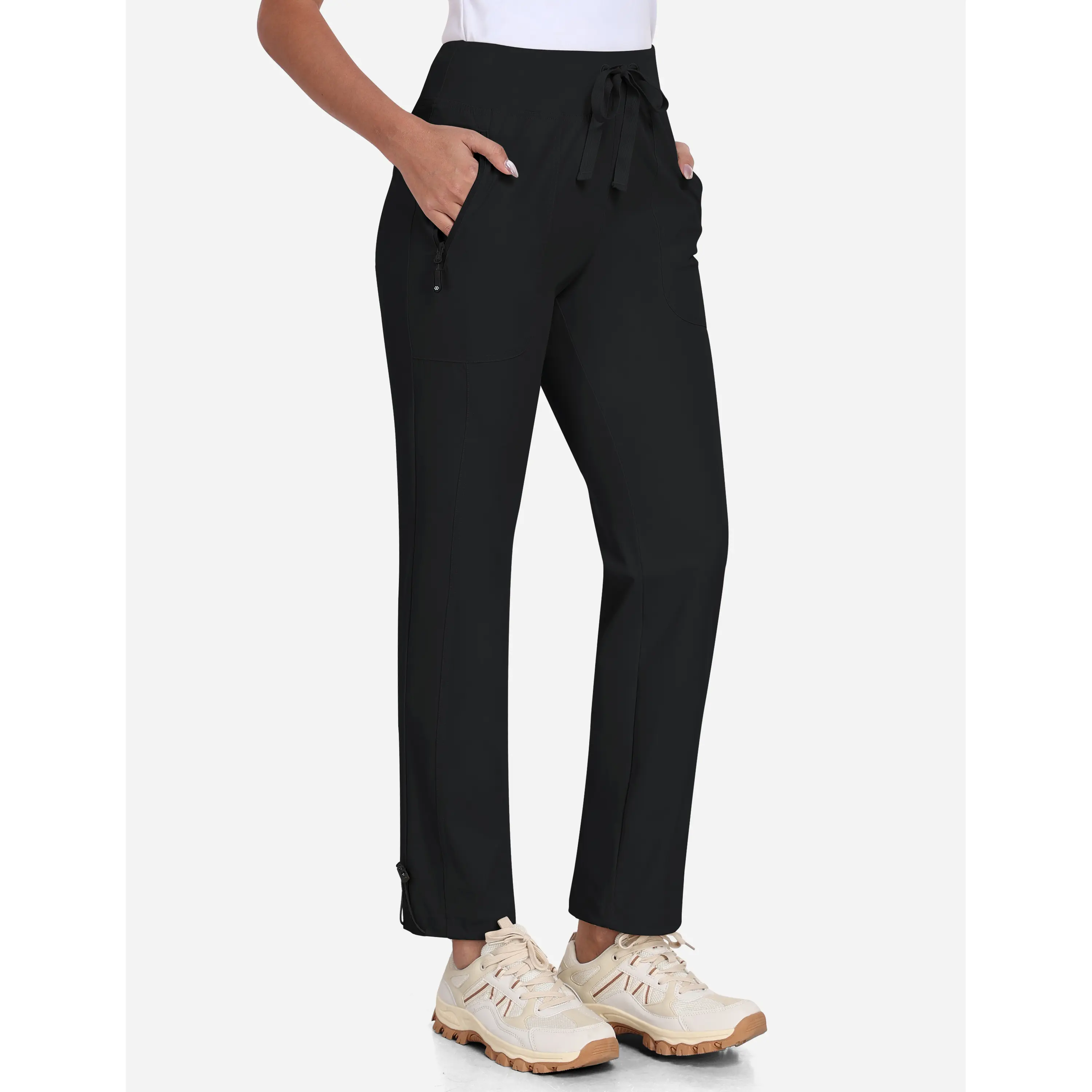 MoFiz Women's Hiking Pants Lightweight Outdoor Quick Dry Travel Joggers Water Resistant Athletic Pants Zipper Pockets