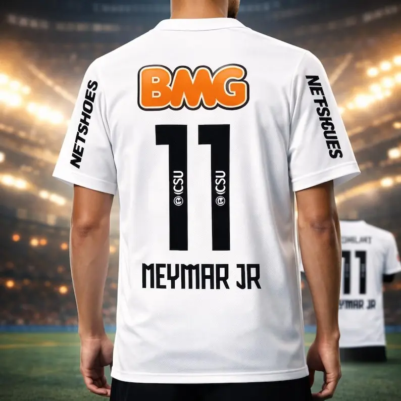 Neymar Santos Football Jersey – 3D Print Soccer T-Shirt