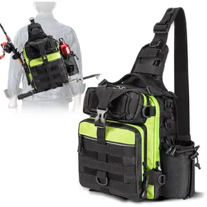 Outdoor Tackle Bag - Large Water-Resistant Fishing Backpack