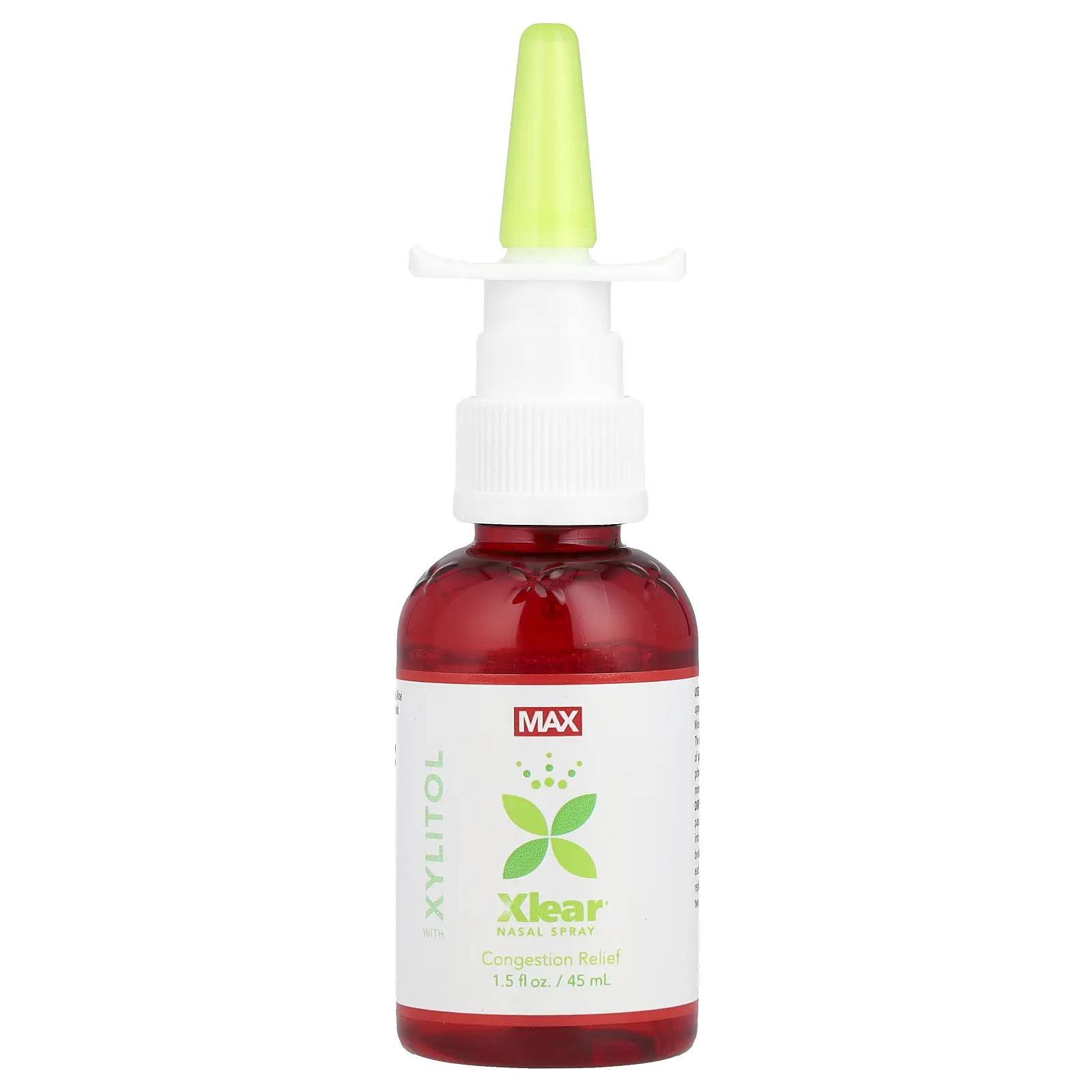 Xlear Natural Saline, Nasal Spray with Xylitol, Maximum Relief, 1.5 fl oz (45 ml) | HSA/FSA Eligible