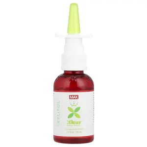 Xlear Natural Saline, Nasal Spray with Xylitol, Maximum Relief, 1.5 fl oz (45 ml) | HSA/FSA Eligible