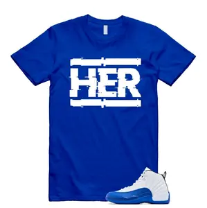 12 Blueberry Game Royal Blue White Black T Shirt Match HER, 12 Blueberry Outfit, Graphic Tees, Womenswear Top T-Shirt
