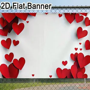 2D flat banner, 1pcRed Heart Paper Cutouts Decor - 3D Layered Heart Backdrop for Love & Romantic Festive Parties, White Background Heart Garland for Valentine's Day Weddings Decor