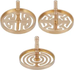 3 Styles Incense Press Molds Brass Incense Powder Press Molds Tools Chinese Incenses Burner Making Kit DIY Fragrance Accessories Gift for Incenses Enthusiasts