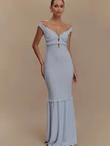 Spring Summer Women's New V-Neck Sleeveless Hollow Out Bodycon Fit Backless Tie Dress, Stylish Casual Feminine Fashion, Perfect for Daily Wear