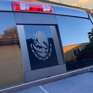 Rear Middle Window Mexican Flag Decal Truck Accessories Vehicle Car Stickers