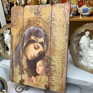 Madonna Wall Art Decor, 26in x 20in Religious Home Decor Piece - 044557