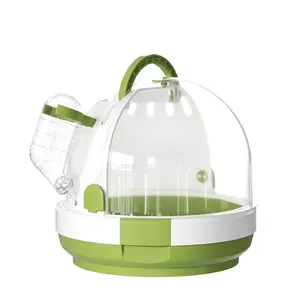 Clear Parrots Carrying Case for Small Bird Go Out Carrier Bag Safe Lock-