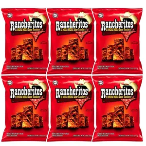Rancherito, Barcel Chips, 6 Small Bags - Traditional Mexican Chips, BBQ, Spicy Snack Crispy