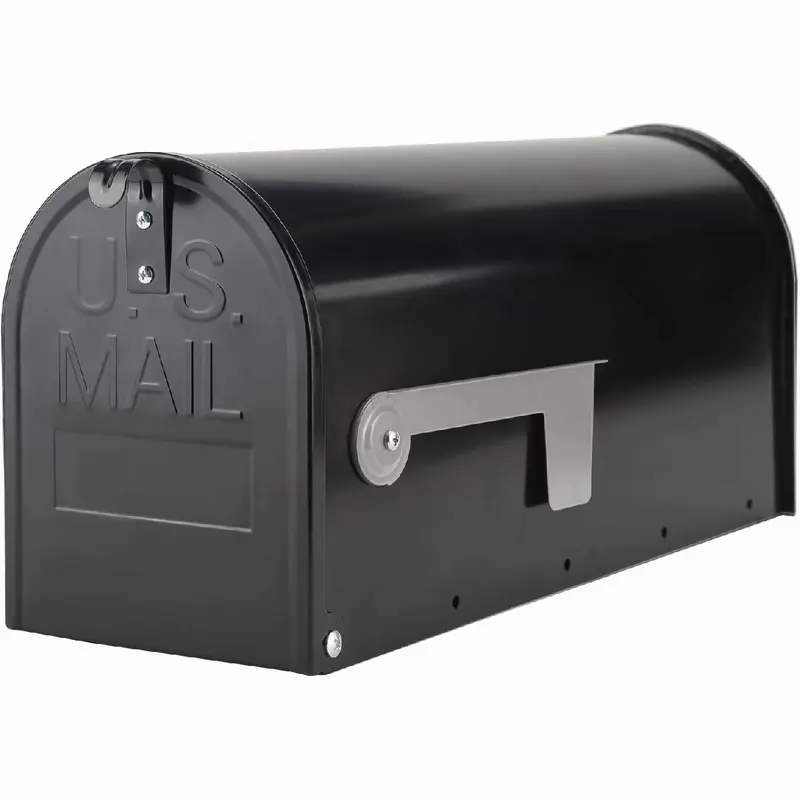 Galvanized Steel Post-Mount Mailbox 20"x8.7"x6.7" - Weatherproof Outdoor Lockable Mailbox with Anti-Rust Coating, Medium Capacity/Apartment Security Organiser Racks