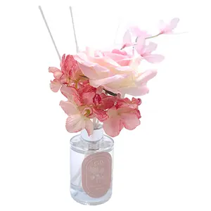 Home Decor Rattan Diffuser Set, 120ml Citrus Red Grapefruit Diffuser, Suitable for Bedroom, Women's Birthday Gift Glass Bottle Lavender Wedding