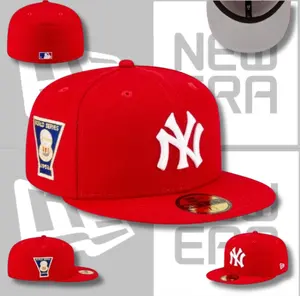 New Era 59FIFTY New York Yankees Red Fitted Cap World Series Patch – Full red crown, white NY logo, side patch detail, premium fitted style