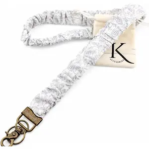 Elastic Stretchy Lanyard for ID Badges Scrunchie Teacher Lanyard for  Cute  for Women Men
