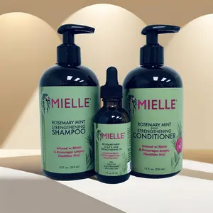 Mielle Rosemary Mint Strengthening Shampoo + Conditioner + Scalp & Hair Oil