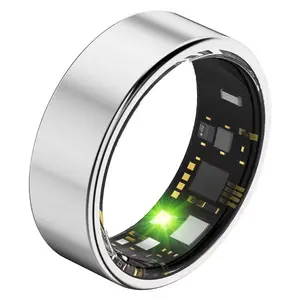 Quriov Smart Ring, Tracking Fitness Ring, Stylish Wearable For Men & Women Gift Wireless Connection, With Charging Box Compact Compatible With IPhone, Android Phone