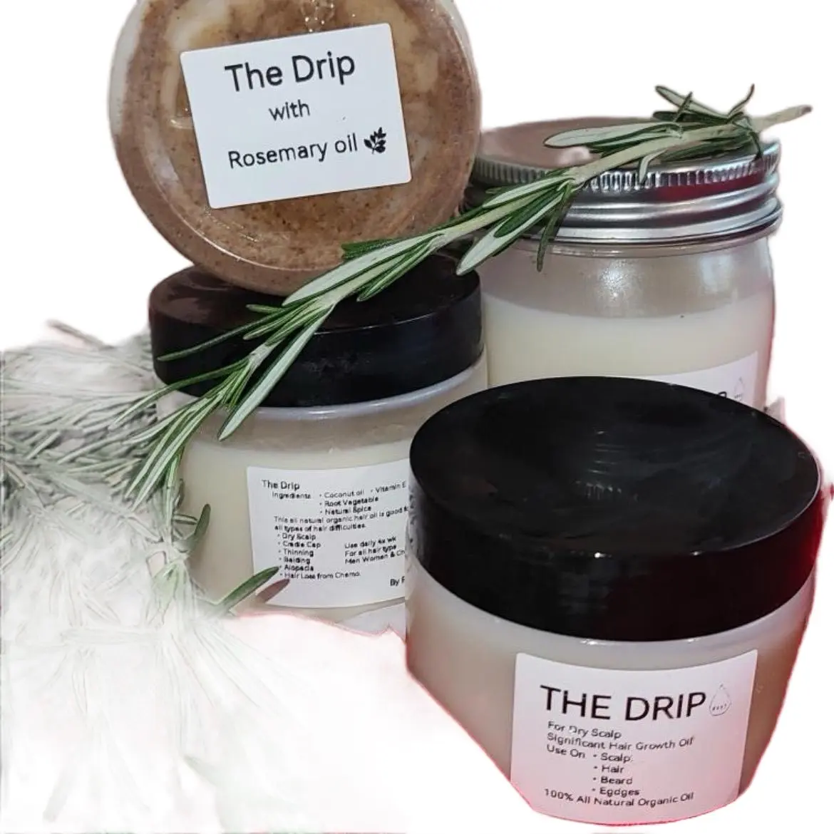 The Drip Boss Rosemary Oil for Significant Hair Growth - Natural Haircare - Comfort