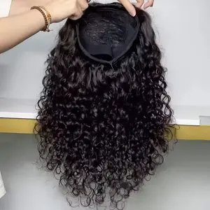 [Drawstring Glueless Wig] Leniku 12-32 Inch 180 Density Easy To Wear 13x6 Deep Wave Drawstring Glueless Wig Pre Plucked Pre Cut 13x4 Glueless Wig For Black Women
