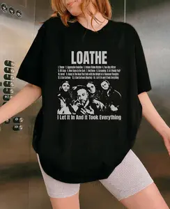 Classic Loathe T-Shirt Metalcore Concert Tour Band Tee- TD006