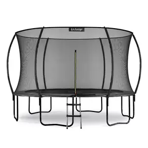 LeJump Pumpkin Outdoor Trampoline 12 FT with Enclosure Net & Ladder