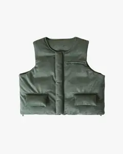 EPTM Suede Bubble Vest - Hunter Green