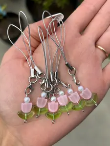 Beaded Phone Charm for Smartphones and Cellphones - Cute Phone Accessory for Stylish Look - Accessories