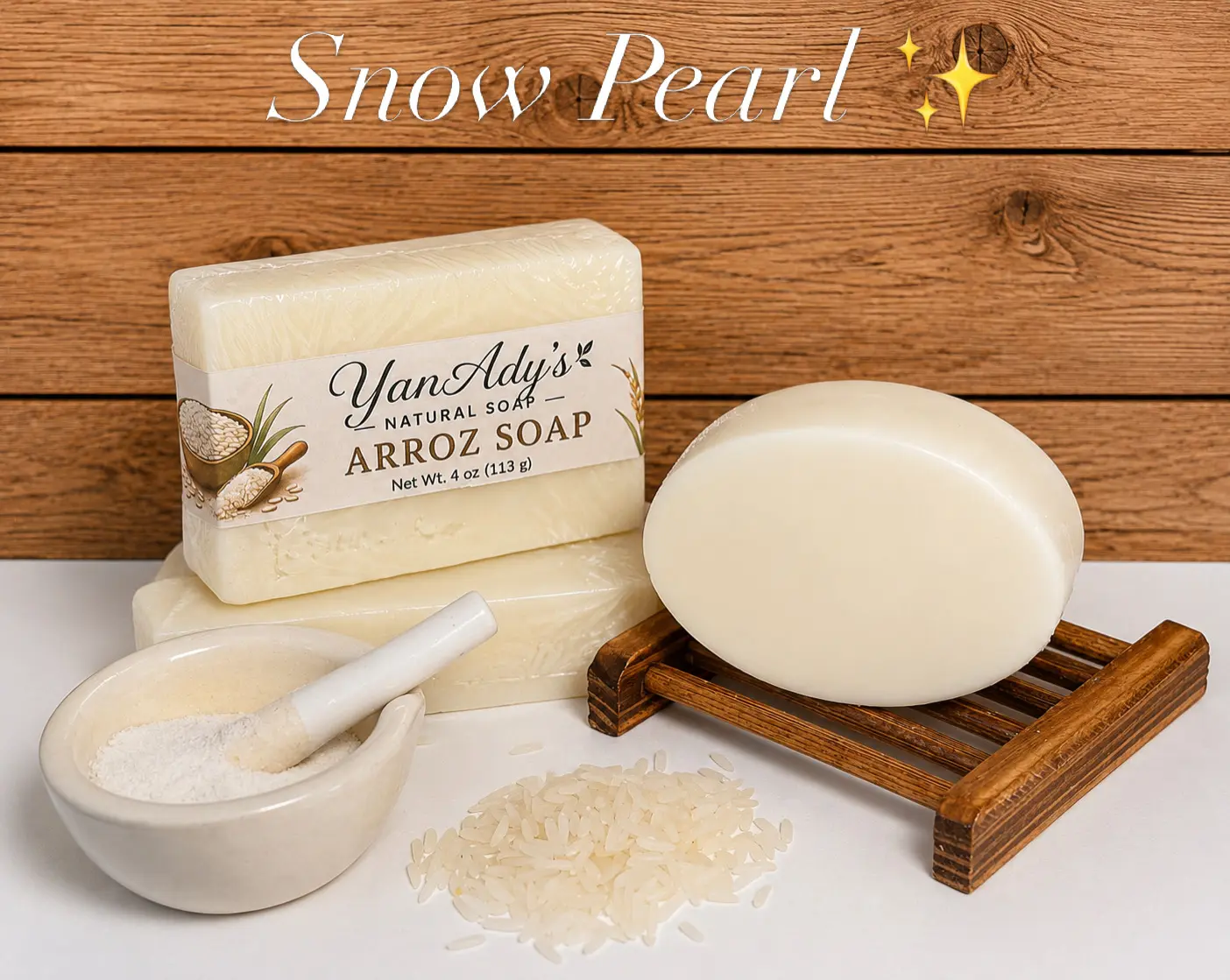 Snow Pearl Soap ,4oz(113g)