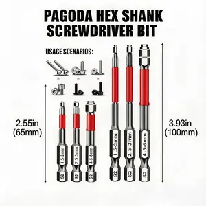 Universal Pagoda-Shaped Hexagonal Drill Bit 3-In-1, S2 High-Hardness Magnetic Drill Bit, Engine Repair, Motorcycle Maintenance, DIY Home Improvement